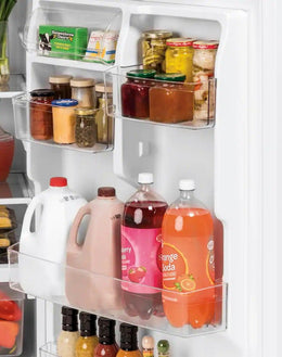 GE - 33 in. Wide 21.9 Cu. Ft. Top-Freezer Refrigerator with Garage Ready Performance - Stainless Steel