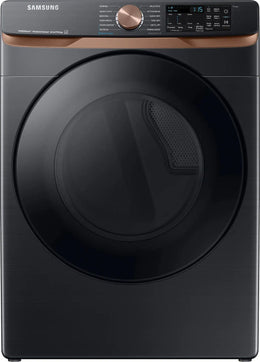 Package - Samsung - 5.0 Cu. Ft. High-Efficiency Stackable Smart Front Load Washer with Steam and Super Speed Wash and 7.5 Cu. Ft. Stackable Smart Electric Dryer with Steam and Sensor Dry - Brushed Black