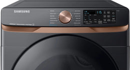 Package - Samsung - 5.0 Cu. Ft. High-Efficiency Stackable Smart Front Load Washer with Steam and Super Speed Wash and 7.5 Cu. Ft. Stackable Smart Gas Dryer with Steam and Sensor Dry - Brushed Black