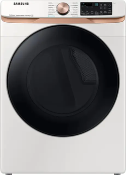 Package - Samsung - 5.0 Cu. Ft. High-Efficiency Stackable Smart Front Load Washer with Steam and Super Speed Wash and 7.5 Cu. Ft. Stackable Smart Electric Dryer with Steam and Sensor Dry - Ivory