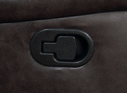 Greer Upholstered Motion Reclining Loveseat Brown