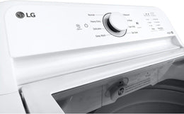 Package - LG - 4.1 Cu. Ft. High-Efficiency Top Load Washer with TurboDrum Technology and 7.3 Cu. Ft. Electric Dryer with Sensor Dry - White