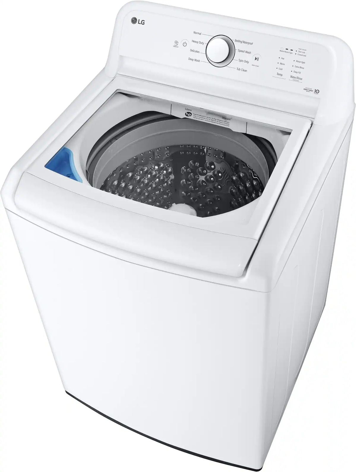 Package - LG - 4.1 Cu. Ft. High-Efficiency Top Load Washer with TurboDrum Technology and 7.3 Cu. Ft. Electric Dryer with Sensor Dry - White