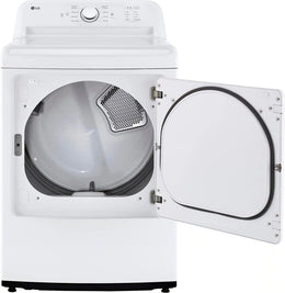Package - LG - 4.1 Cu. Ft. High-Efficiency Top Load Washer with TurboDrum Technology and 7.3 Cu. Ft. Electric Dryer with Sensor Dry - White