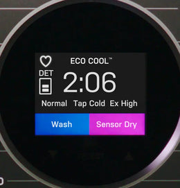 GE Profile - UltraFast 4.8 Cu. Ft. High-Efficiency Smart Front Load Washer and Electric Dryer Combo with Ventless Heat Pump - Carbon Graphite