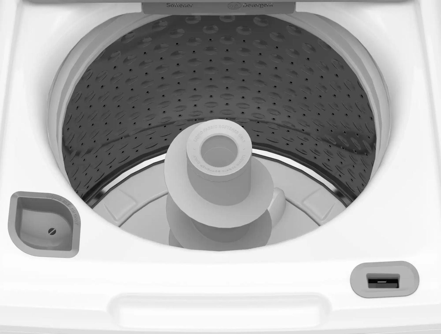 Package - GE - 4.5 Cu. Ft. Top Load Washer with Water Level Control, Deep Fill, Quick Wash, and Glass Lid and 7.4 Cu. Ft. Front Load Electric Dryer with Sensor Dry - White with Matte Black