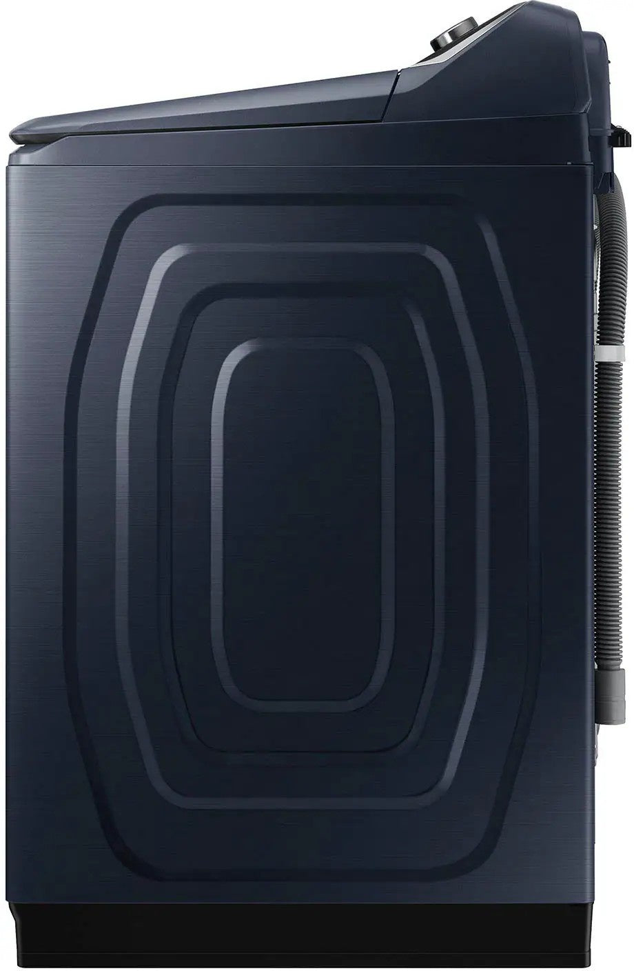 Package - Samsung - 5.4 Cu. Ft. High-Efficiency Smart Top Load Washer with Pet Care Solution and 7.4 Cu. Ft. Smart Electric Dryer with Steam and Pet Care Dry - Brushed Navy