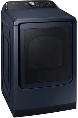 Package - Samsung - 5.4 Cu. Ft. High-Efficiency Smart Top Load Washer with Pet Care Solution and 7.4 Cu. Ft. Smart Electric Dryer with Steam and Pet Care Dry - Brushed Navy