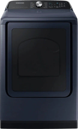 Package - Samsung - 5.4 Cu. Ft. High-Efficiency Smart Top Load Washer with Pet Care Solution and 7.4 Cu. Ft. Smart Gas Dryer with Steam and Pet Care Dry - Brushed Navy