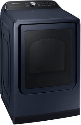 Package - Samsung - 5.4 Cu. Ft. High-Efficiency Smart Top Load Washer with Pet Care Solution and 7.4 Cu. Ft. Smart Gas Dryer with Steam and Pet Care Dry - Brushed Navy