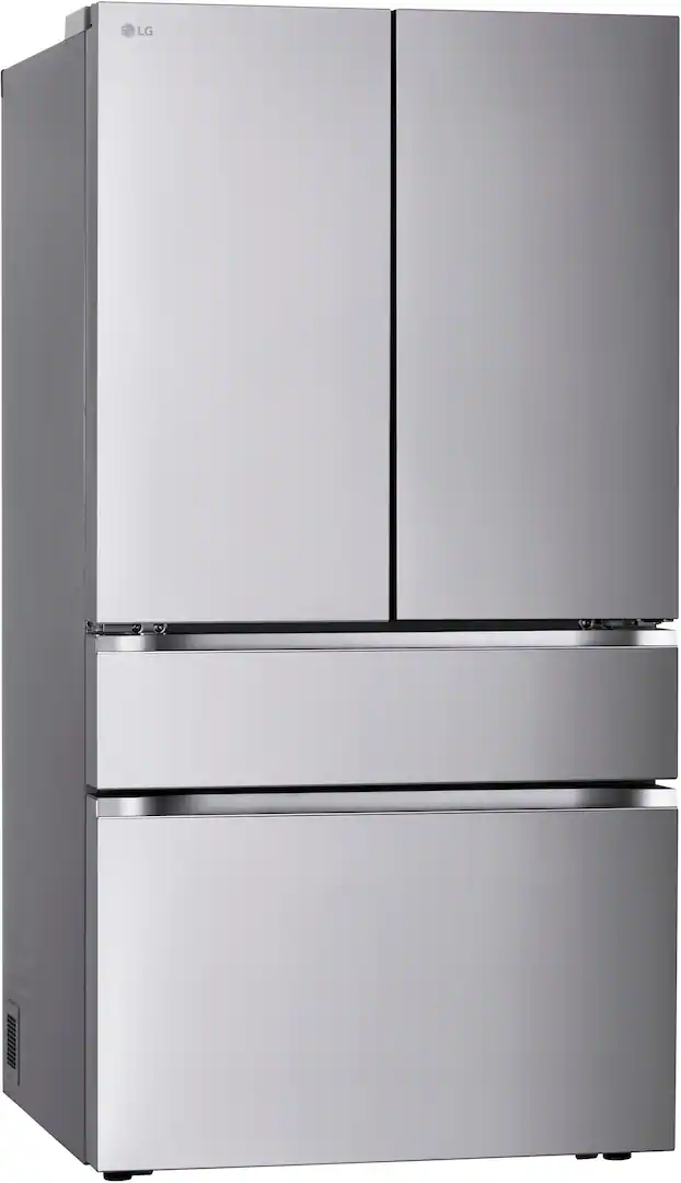 LG - 36-in Standard-Depth MAX 29.6 Cu. Ft. 4-Door French Door Smart Refrigerator with Full-Convert Drawer - Stainless Steel
