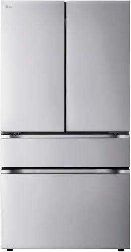 LG - 36-in Standard-Depth MAX 29.6 Cu. Ft. 4-Door French Door Smart Refrigerator with Full-Convert Drawer - Stainless Steel