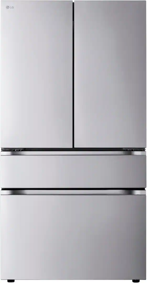 LG - 36-in Standard-Depth MAX 29.6 Cu. Ft. 4-Door French Door Smart Refrigerator with Full-Convert Drawer - Stainless Steel