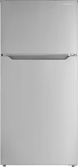 Insignia™ - 28 in. Wide 14.2 Cu. Ft. Top-Freezer Refrigerator with ENERGY STAR Certification - Stainless Steel