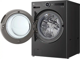 LG - 5.0 Cu. Ft. HE Smart Mega Capacity All-in-One Electric Washer/Dryer WashCombo with Steam and Ventless Inverter Heat Pump - Black Steel