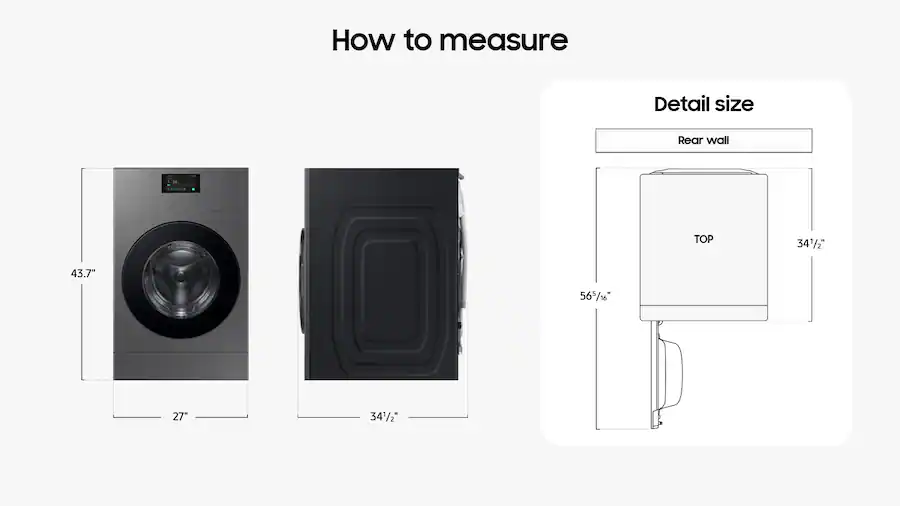 Samsung - 5.3 cu. ft. Bespoke AI Ventless Smart All-In-One Front Load Washer/Electric Dryer Combo with Ventless Heat Pump - Dark Steel