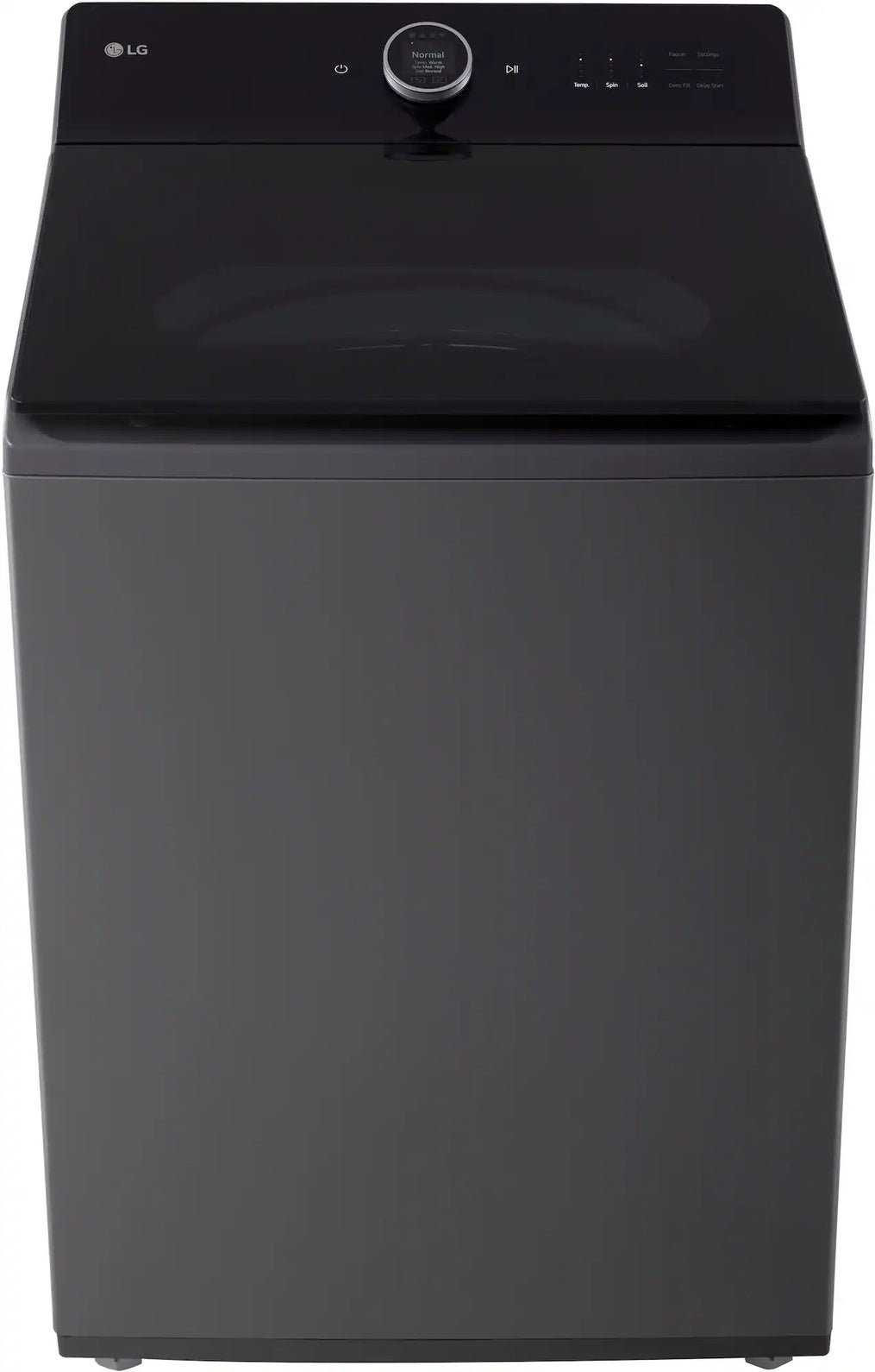 Package - LG - 5.5 Cu. Ft. High Efficiency Smart Top Load Washer with EasyUnload and 7.3 Cu. Ft. Smart Electric Dryer with Steam and EasyLoad Door - Matte Black