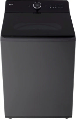 Package - LG - 5.5 Cu. Ft. High Efficiency Smart Top Load Washer with EasyUnload and 7.3 Cu. Ft. Smart Electric Dryer with Steam and EasyLoad Door - Matte Black