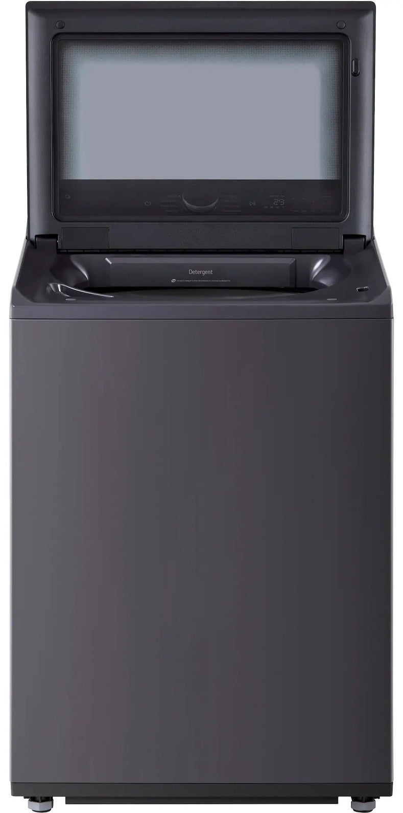 Package - LG - 5.5 Cu. Ft. High Efficiency Smart Top Load Washer with EasyUnload and 7.3 Cu. Ft. Smart Electric Dryer with EasyLoad Door - Matte Black