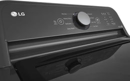 Package - LG - 4.1 Cu. Ft. High-Efficiency Top Load Washer with TurboDrum Technology and 7.3 Cu. Ft. Electric Dryer with Sensor Dry - Monochrome Grey