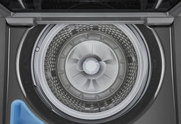 Package - LG - 4.1 Cu. Ft. High-Efficiency Top Load Washer with TurboDrum Technology and 7.3 Cu. Ft. Electric Dryer with Sensor Dry - Monochrome Grey