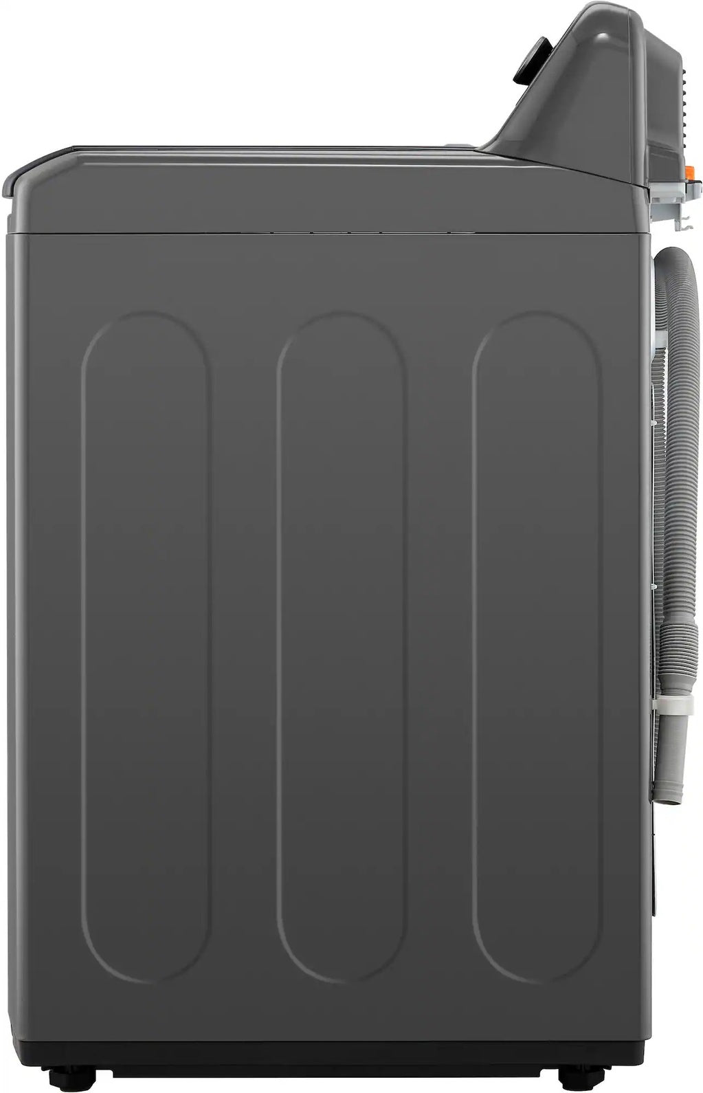 Package - LG - 4.1 Cu. Ft. High-Efficiency Top Load Washer with TurboDrum Technology and 7.3 Cu. Ft. Electric Dryer with Sensor Dry - Monochrome Grey