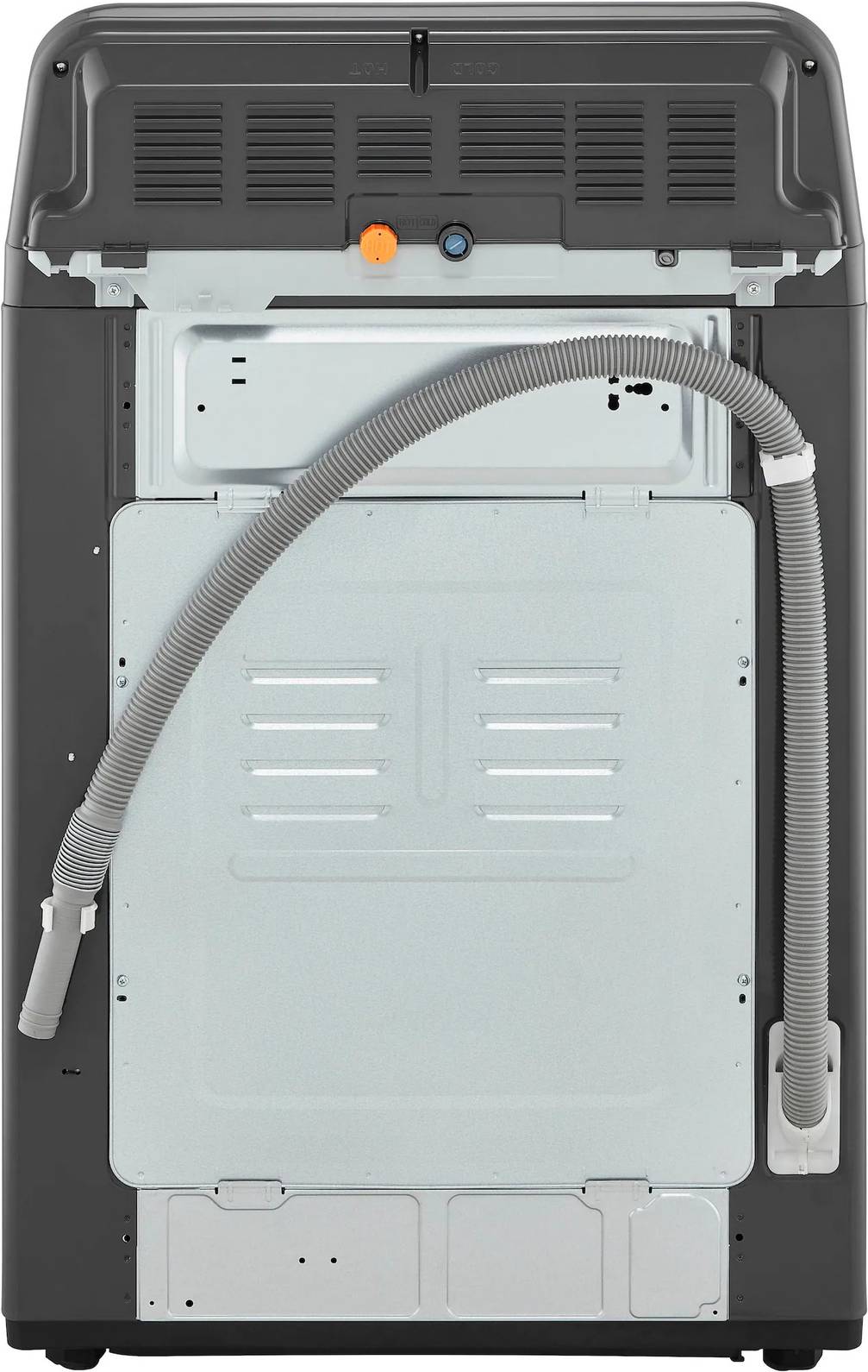 Package - LG - 4.1 Cu. Ft. High-Efficiency Top Load Washer with TurboDrum Technology and 7.3 Cu. Ft. Electric Dryer with Sensor Dry - Monochrome Grey