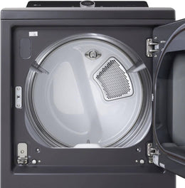 Package - LG - 5.5 Cu. Ft. High Efficiency Smart Top Load Washer with EasyUnload and 7.3 Cu. Ft. Smart Electric Dryer with Steam and EasyLoad Door - Matte Black