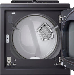 Package - LG - 5.5 Cu. Ft. High Efficiency Smart Top Load Washer with EasyUnload and 7.3 Cu. Ft. Smart Electric Dryer with EasyLoad Door - Matte Black
