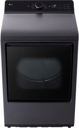 Package - LG - 5.5 Cu. Ft. High Efficiency Smart Top Load Washer with EasyUnload and 7.3 Cu. Ft. Smart Electric Dryer with EasyLoad Door - Matte Black