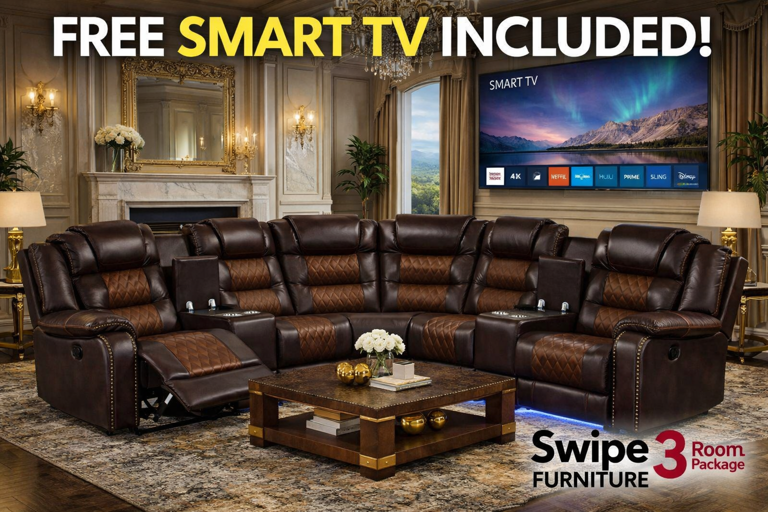 IBIZA Power/Power Reclining Sectional – NEW ARRIVAL
