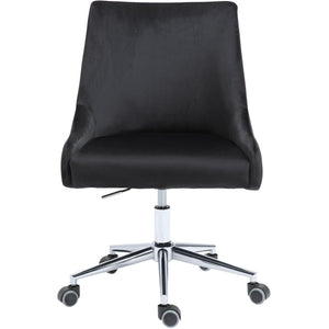 Meridian Karina Black Velvet Office Chair