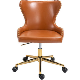 Meridian Hendrix Cognac Vegan Leather Office Chair