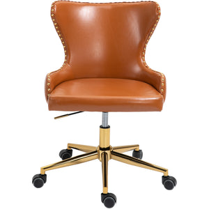 Meridian Hendrix Cognac Vegan Leather Office Chair