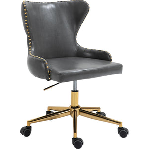 Meridian Hendrix Grey Vegan Leather Office Chair