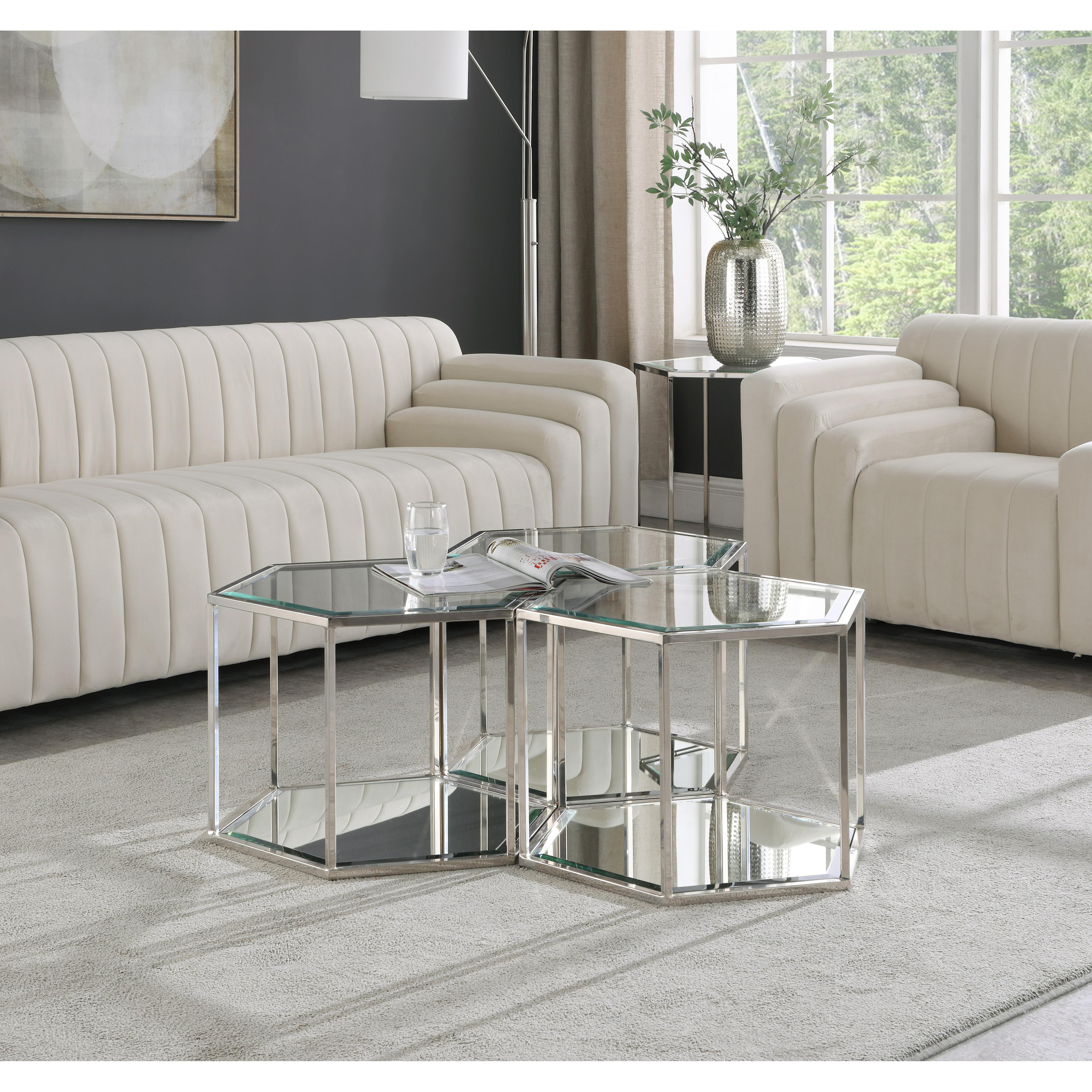 Meridian Sei Chrome Coffee Table