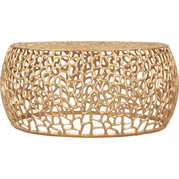 Meridian Priya Gold Coffee Table