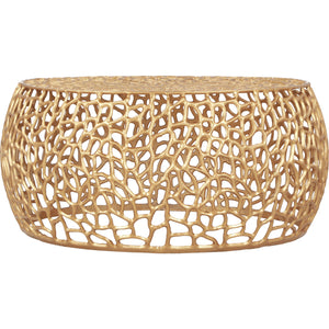 Meridian Priya Gold Coffee Table