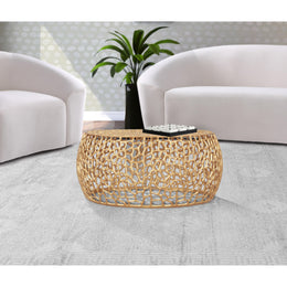 Meridian Priya Gold Coffee Table