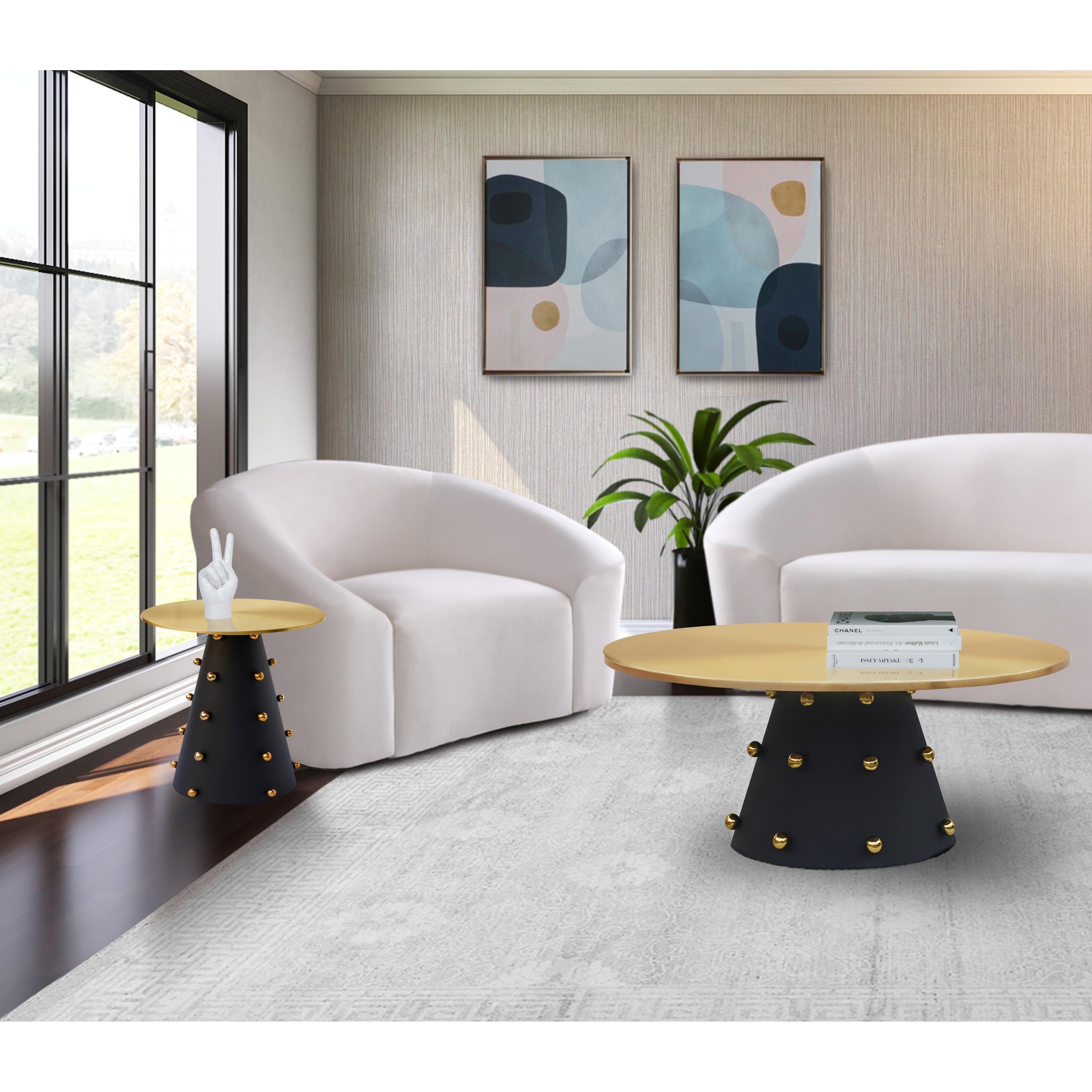 Meridian Raven Black / Gold Coffee Table