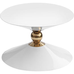 Meridian Malia White / Gold Coffee Table