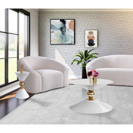 Meridian Malia White / Gold Coffee Table