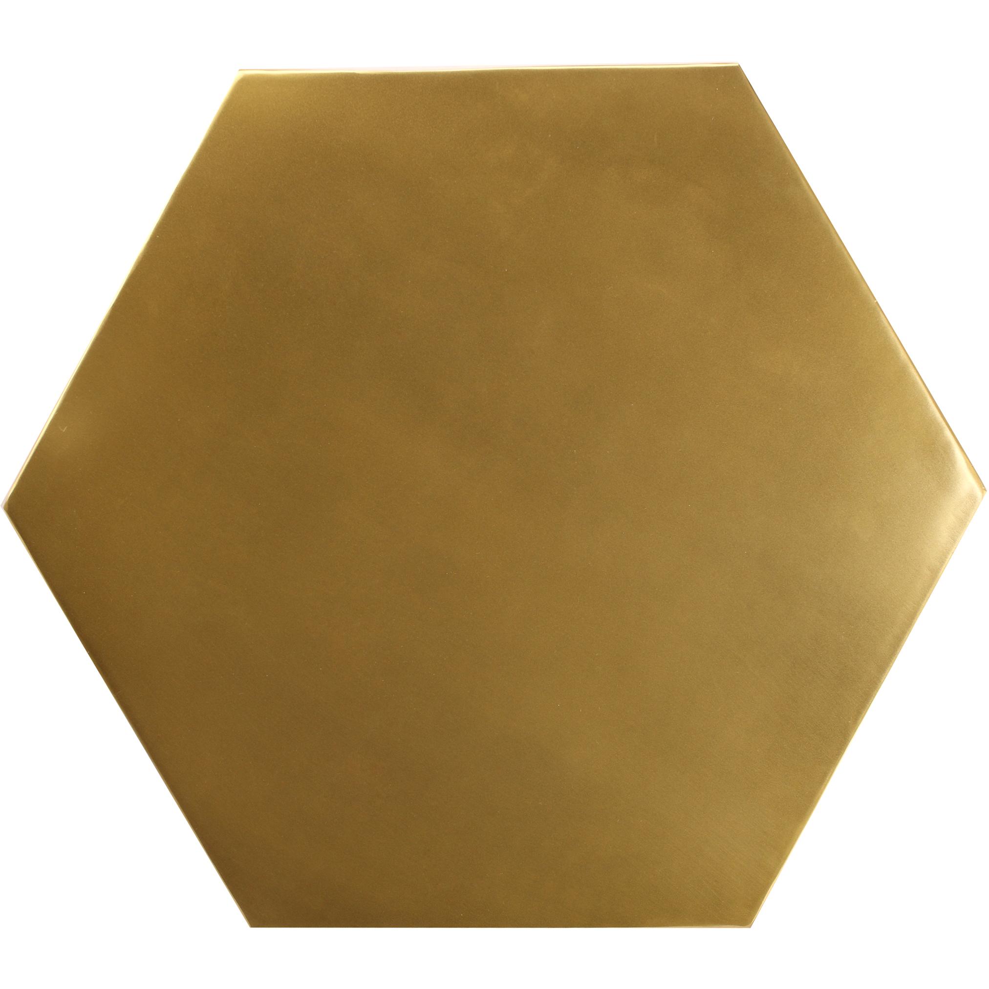 Meridian Hexagon Brushed Gold Coffee Table