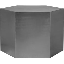 Meridian Hexagon Brushed Chrome Coffee Table