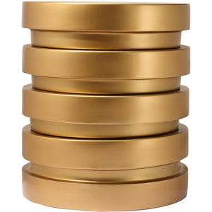 Meridian Levels Brushed Gold End Table