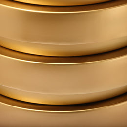 Meridian Levels Brushed Gold End Table
