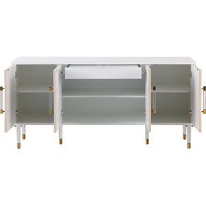 Meridian Jive White Lacquer Sideboard/Buffet