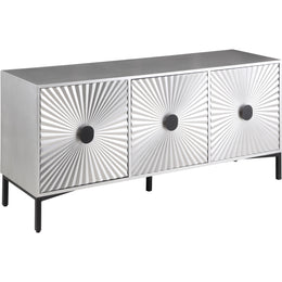 Meridian Glitz Antique Silver Sideboard/Buffet