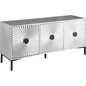 Meridian Glitz Antique Silver Sideboard/Buffet
