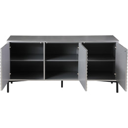 Meridian Glitz Antique Silver Sideboard/Buffet